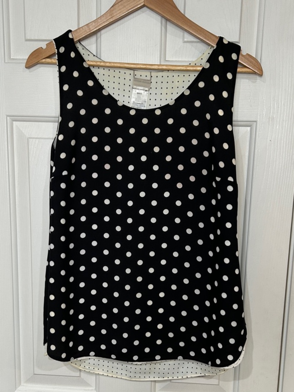 Chico's Reversible Polka Dot Tank Top Size 0 / US 4-6 (Flawed)
